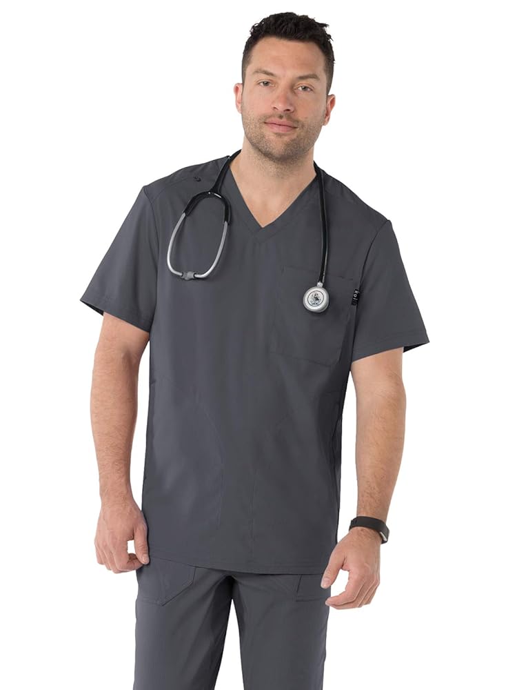 SiROP ウェア Amazon.com: KOI Lite 667 Men's Force Scrub Top (Charcoal, X